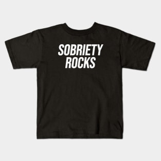 Sobriety Rocks Kids T-Shirt